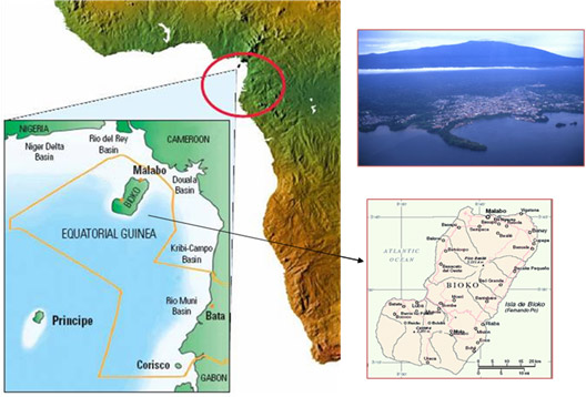 Map of Equatorial Guinea